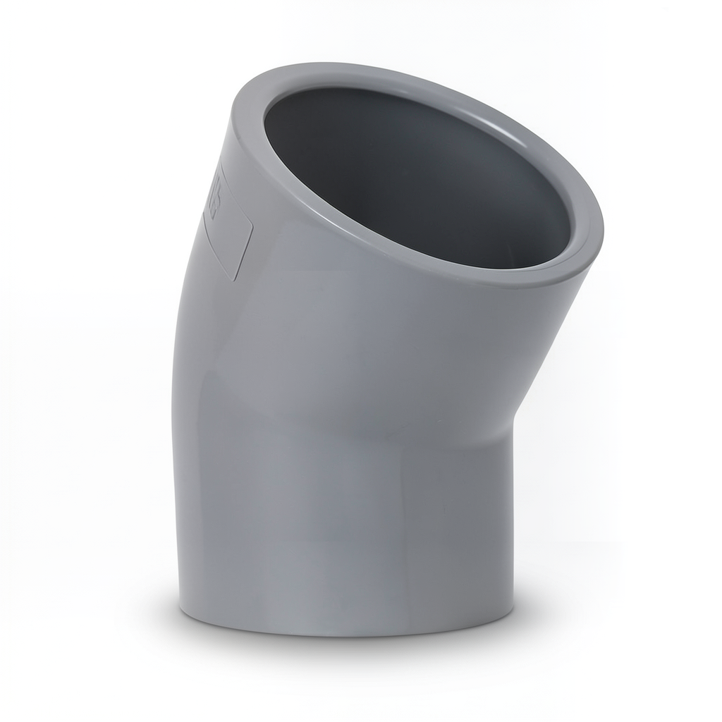 UPVC Elbow 45° Size 25 mm Gray Color