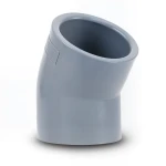 كوع UPVC زاوية 45° مقاس 40 مم لون رمادي