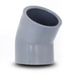 كوع بلاستيك UPVC زاوية 45° مقاس 50 مم لون رمادي