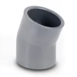 كوع UPVC زاوية 45° مقاس 63 مم لون رمادي