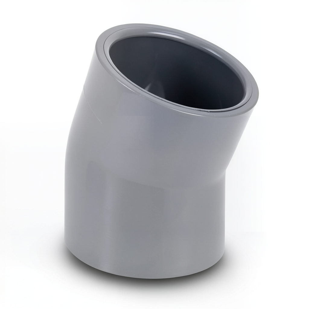 UPVC Elbow 45° Size 63 mm Gray Color