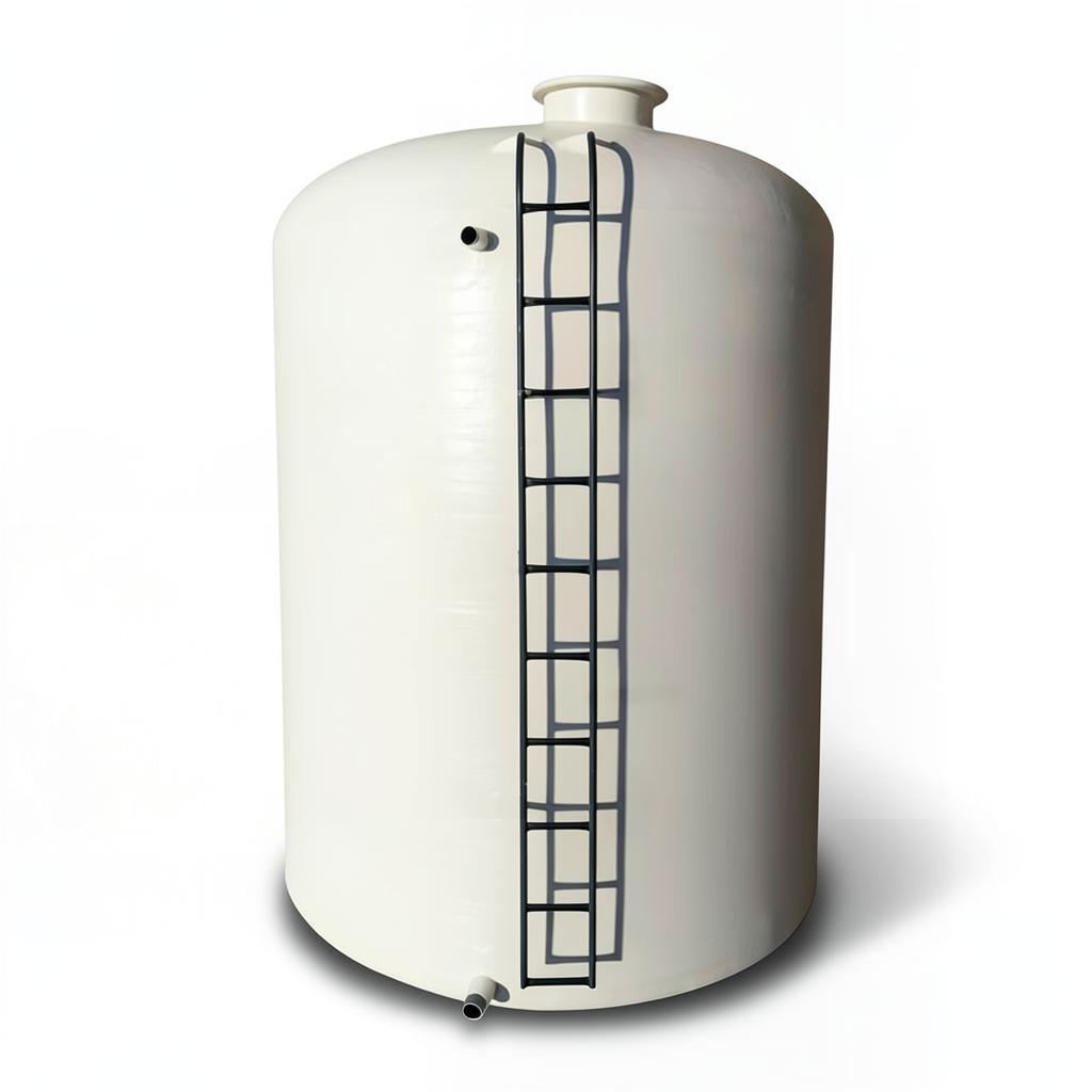 Water Tank Vertical 100000 Liter Fiberglass Diameter 400 cm Height 845 cm