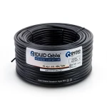 Riyadh Cables 10 sq mm Stranded Copper Wire 450/750V Black Color 100m Coil Length
