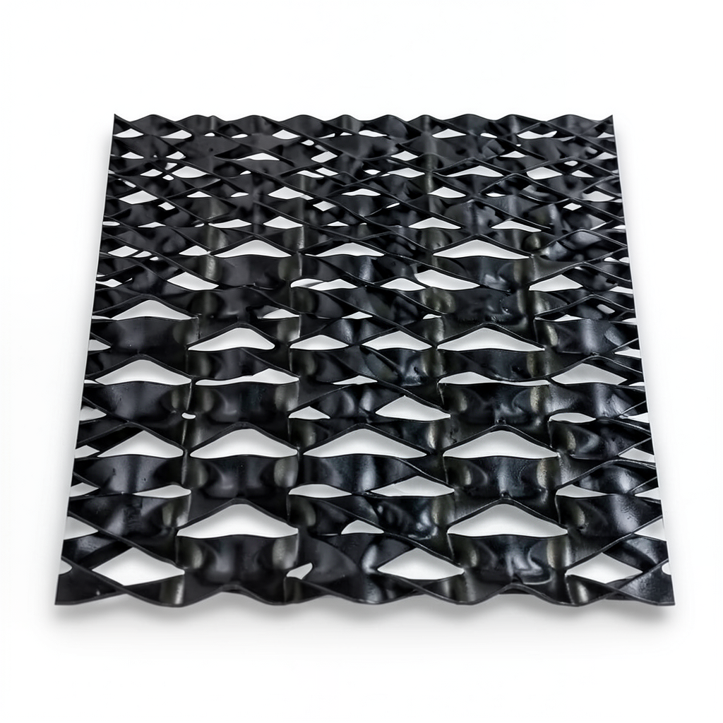Hot Rolled Expanded Mesh Memari Form Thickness 2.8 mm Size 1.22×3 m Black