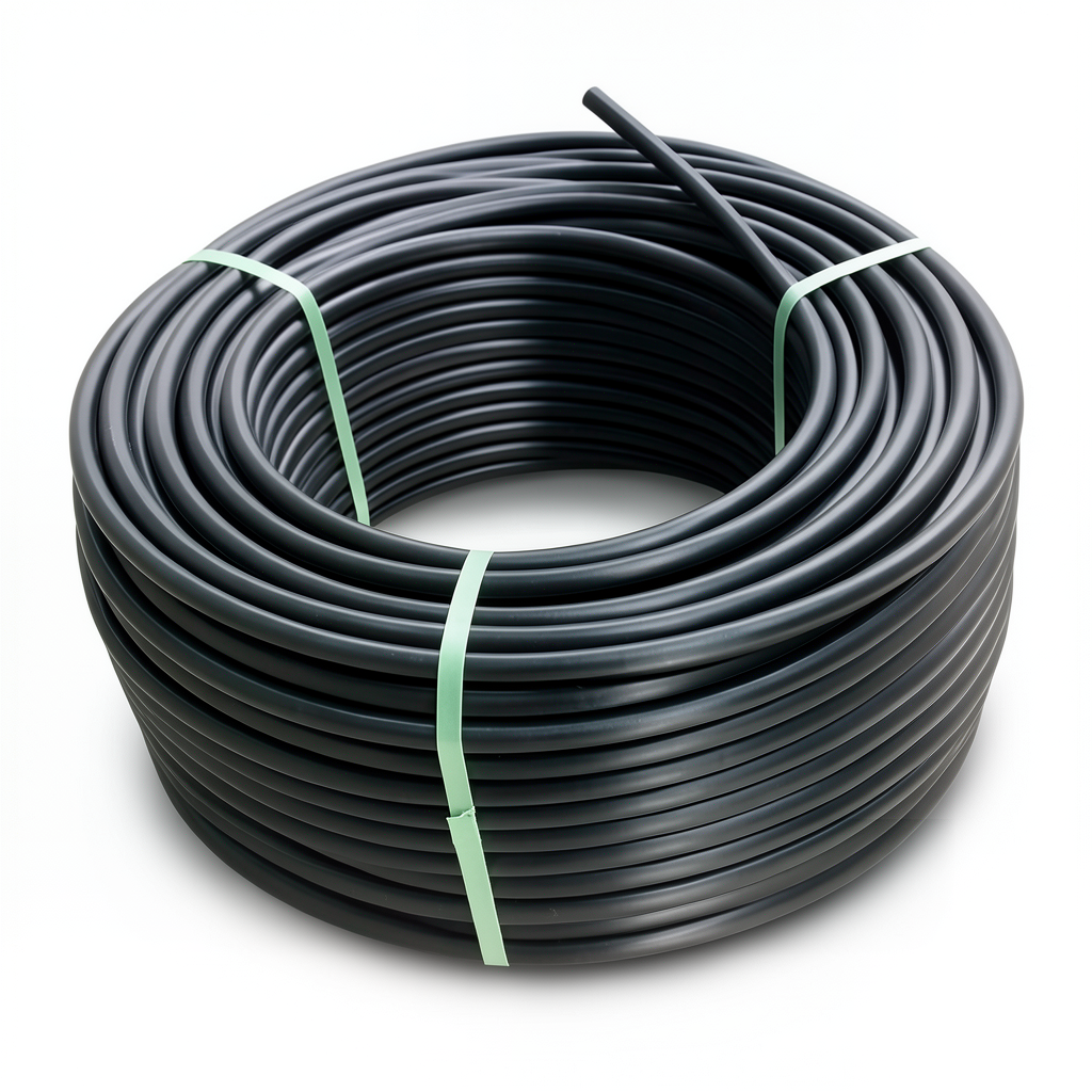 لفة أنابيب HDPE ضغط اسمي 3.2 بار PE 100 قطر خارجي 63 مم SDR 41 لون أسود