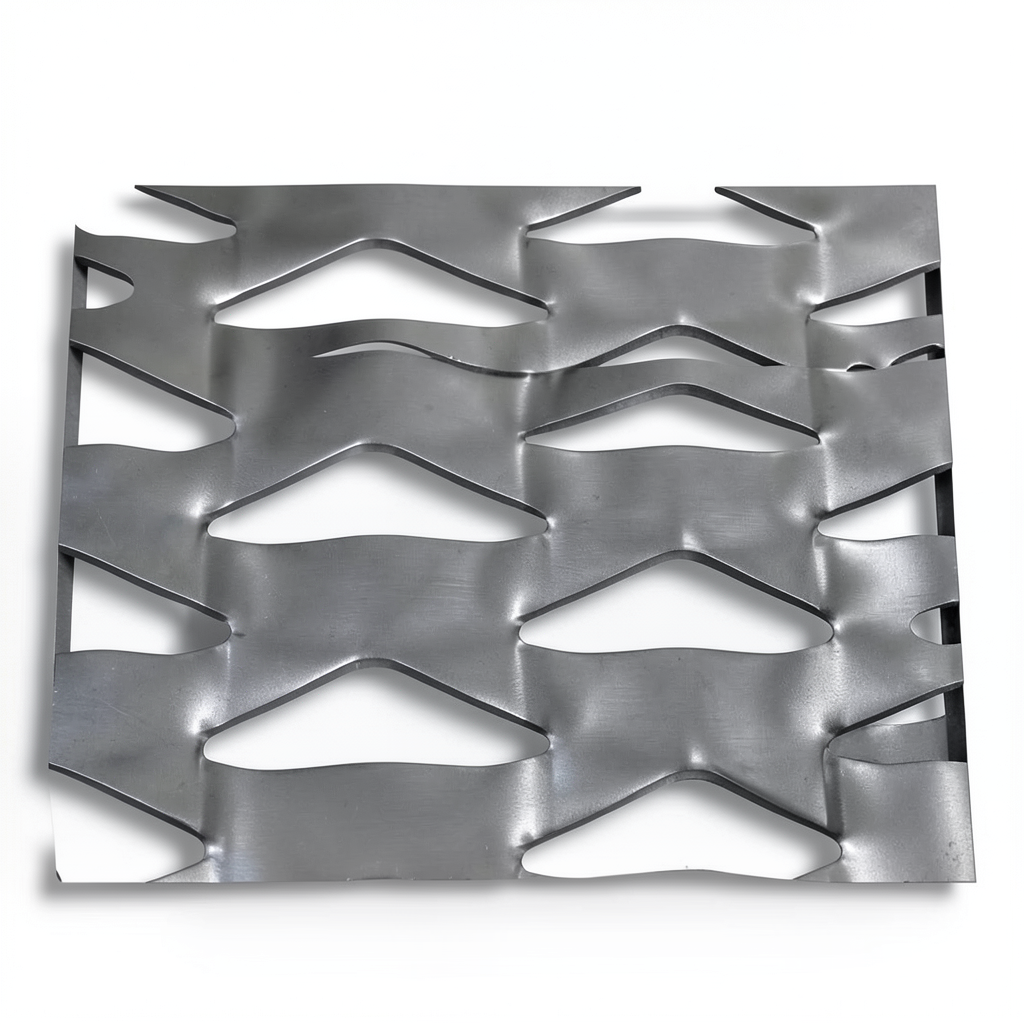 Hot Rolled Flattened Expanded Metal Memari Design 2.8 mm Thickness 1.22×6 M