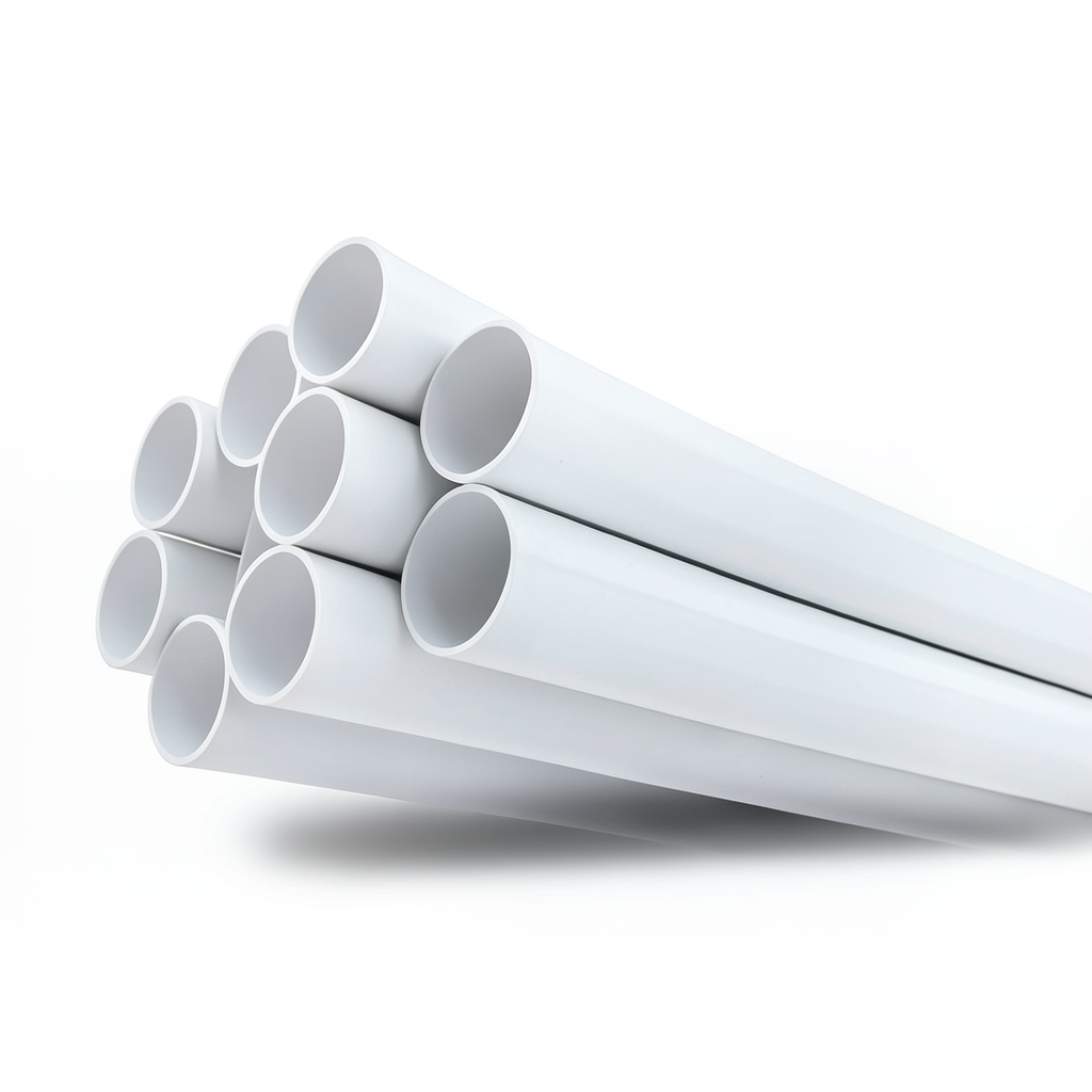 مواسير UPVC جدول 40 مقاس 1/2 إنش سمك 2.77 مم لون أبيض