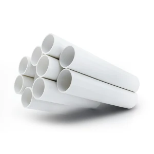 مواسير UPVC جدول 40 مقاس 1 إنش سمك 3.38 مم لون أبيض