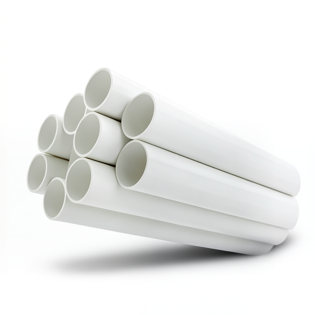 UPVC Plastic Pipe Schedule 40 Size 2 inch Thickness 3.91 mm White