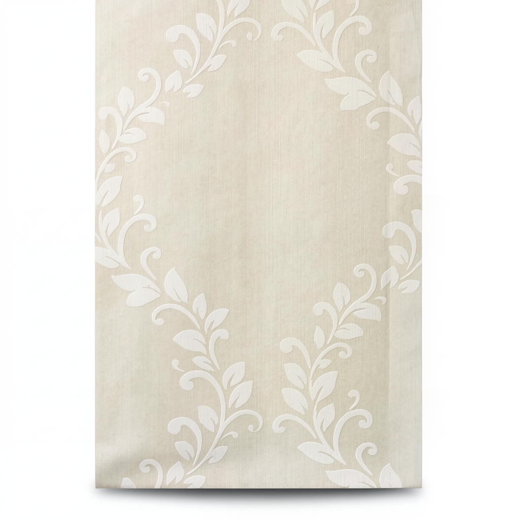 Classic Wallpaper 10m Length, 0.73m Width, Beige Color