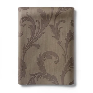 Italian Wallpaper Leaf-Patterned Design Size 10mx0.73m Brown Color
