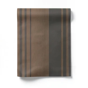 Italian Wallpaper Brown Color Striped Design, Size 10mx0.73m, Model 305019
