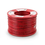 سلك نحاس مصمت مقاوم للحراره احادى النواة معزول PVC 90º 4 مم² 450/750 فولت 300 قدم احمر | شركة الفنار
