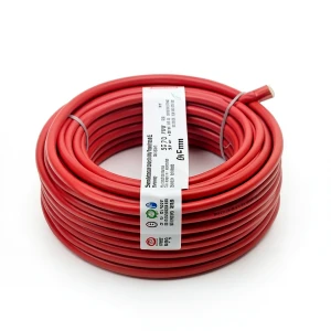 سلك نحاس مصمت مقاوم للحرارة أحادي النواة معزول PVC 90º 6 مم² 450/750 فولت 300 قدم أحمر | شركة الفنار