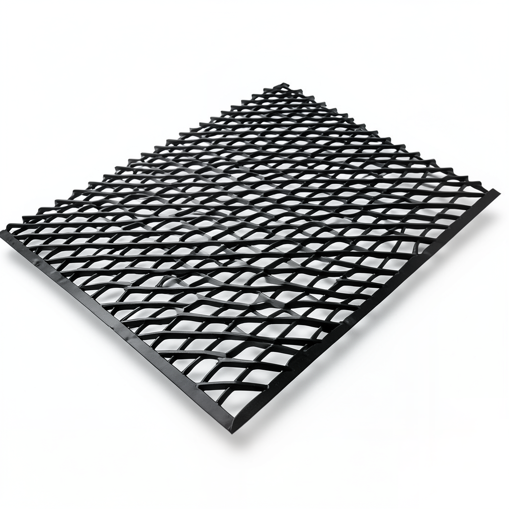 Hot Rolled Black Steel Expanded Metal Mesh Thickness 1.5 mm Width 2.44 m Length 5 m