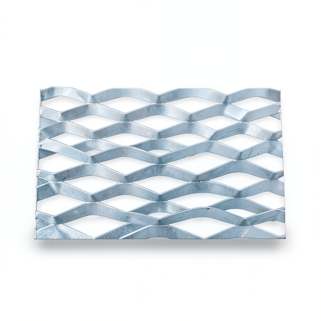 Galvanized Steel Expanded Metal Mesh Thickness 1.7 mm Width 2.44 M Length 1 M