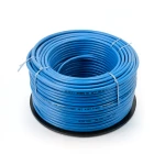 سلك نحاس مصمت مقاوم للحراره احادى النواة معزول PVC 90º 6 مم² 450/750 فولت 300 قدم أزرق | شركة الفنار
