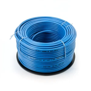 سلك نحاس مصمت مقاوم للحراره احادى النواة معزول PVC 90º 6 مم² 450/750 فولت 300 قدم أزرق | شركة الفنار