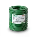 سلك نحاس مصمت مقاوم للحراره احادى النواة معزول PVC 90º الفنار 1 مم² 300/500 فولت 300 قدم أخضر | شركة الفنار