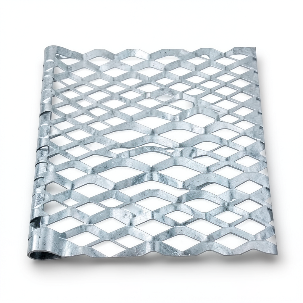 Galvanized Steel Expanded Metal Mesh Thickness 1.7 mm Width 2.44 m Length 6 m