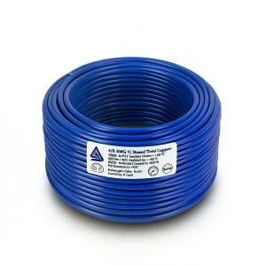 سلك مفرد نحاس مجدول 4/0 AWG مطلي قصدير، 1000 فولت، معزول PVC +105°C ازرق، طول 500 قدم | شركة كابلات الشرقية للصناعة