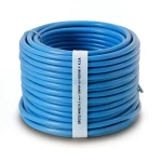 سلك نحاس مصمت مقاوم للحراره احادى النواة معزول PVC 90º 1 مم² قطر 2.3 مم 300/500 فولت 300 قدم ازرق | شركة الفنار