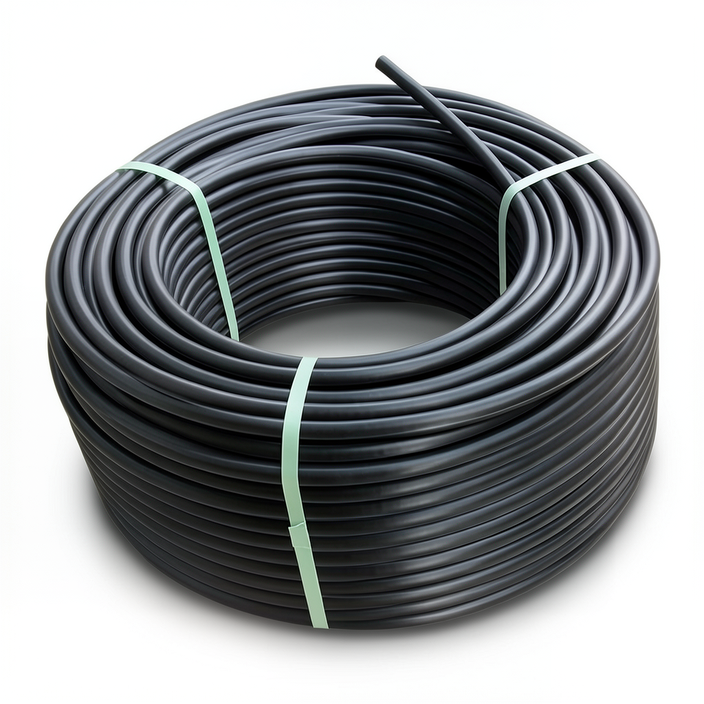 لفة أنابيب بلاستيك HDPE ضغط 3.2 بار PE 100 قطر خارجي 110 مم SDR 41 لون أسود