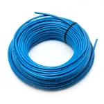 سلك نحاس مصمت مقاوم للحراره احادى النواة معزول PVC 90º 2.5 مم² 450/750 فولت 300 قدم أزرق | شركة الفنار