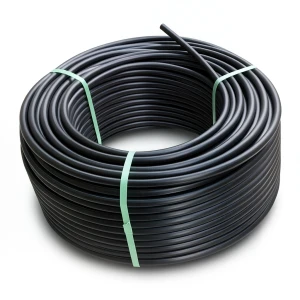 لفة أنابيب بلاستيك HDPE ضغط 3.2 بار PE 100، قطر خارجي 160 مم SDR 41، لون أسود