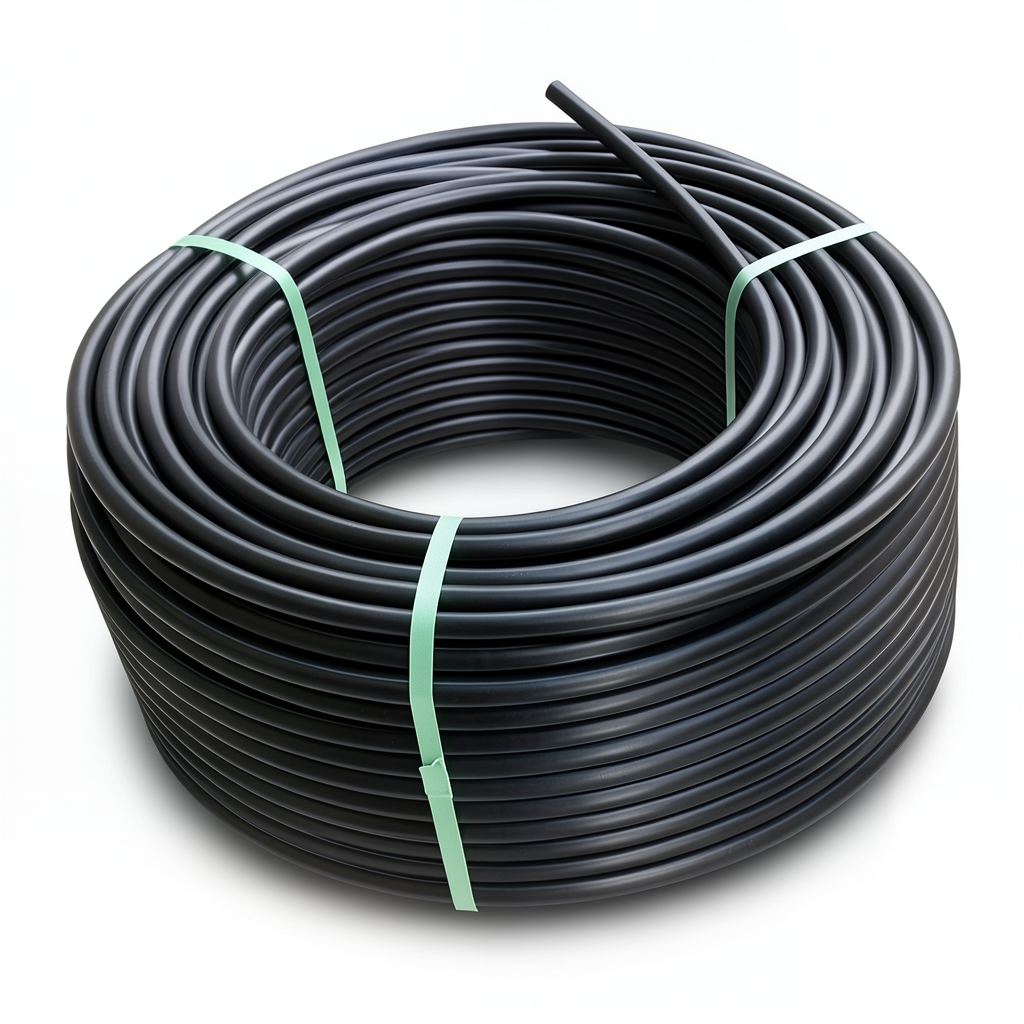 HDPE Plastic Coil Pipe PN 3.2 Bar PE 100, 160 mm SDR 41 Black