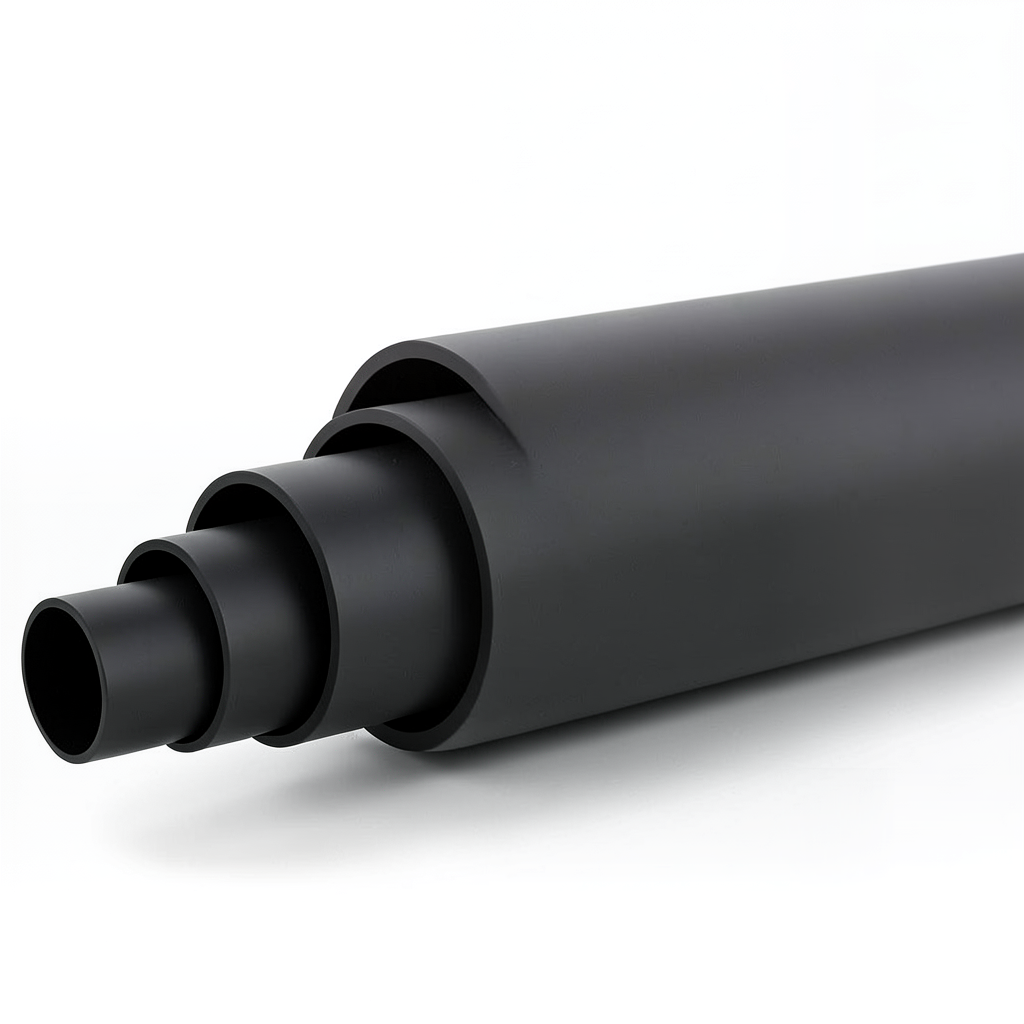 HDPE Pipe Pressure 3.2 Bar PE 100 Size OD 225 mm SDR 41 Black