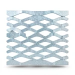 Galvanized Steel Expanded Metal Mesh Mazyoon Thickness 1.7 mm Width 2.44 M Length 5 M