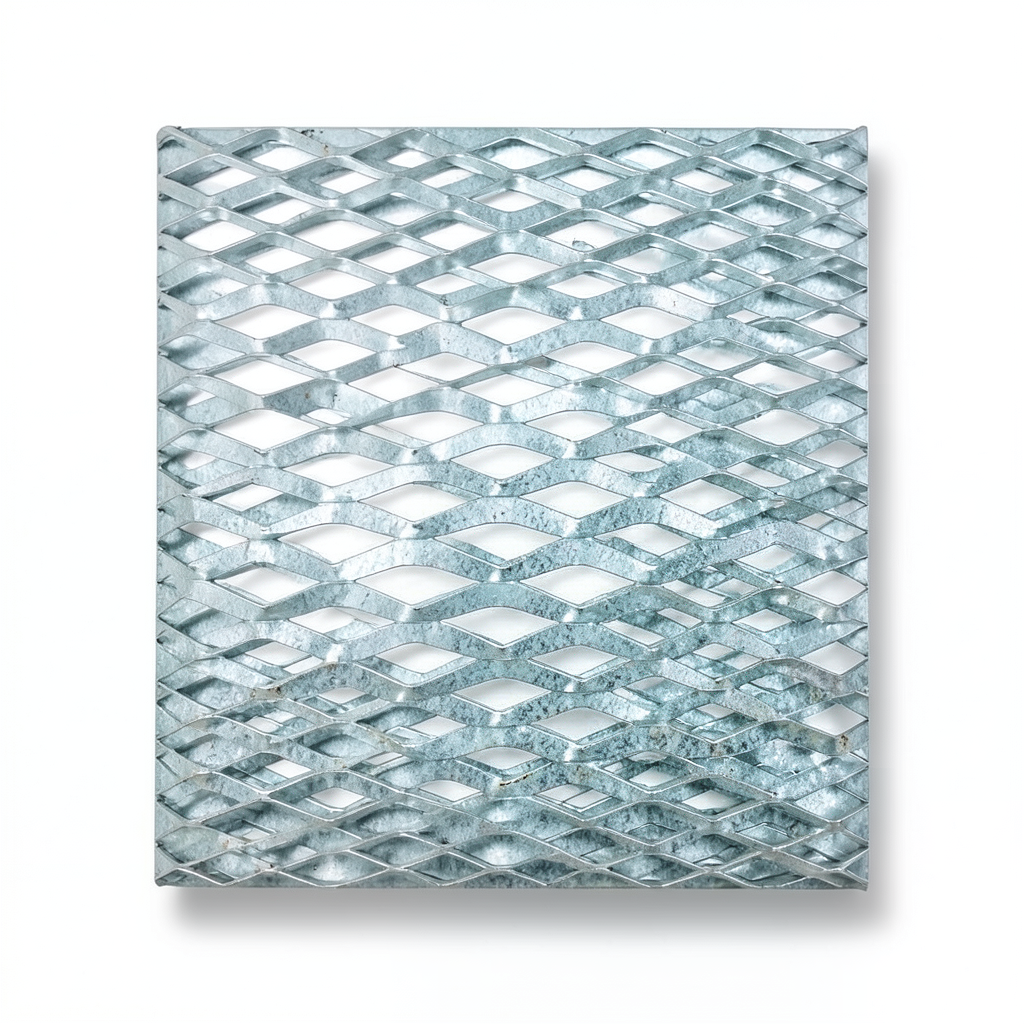 Galvanized Steel Expanded Metal Mesh Thickness 1.7 mm Width 2.44 m Length 7 m
