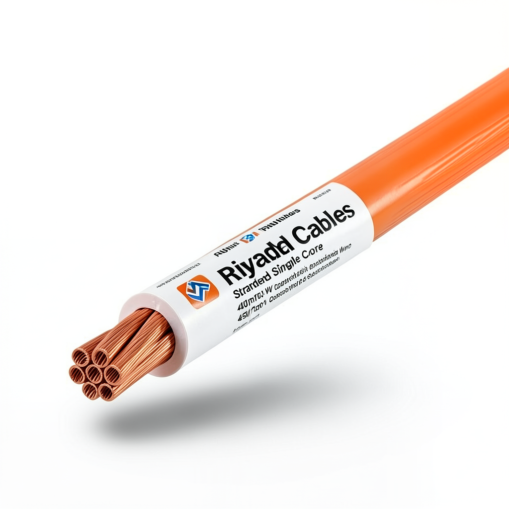 Riyadh Cables Stranded Single Core Electric Wire 400mm² 450/750V Copper Conductor Orange PVC Insulation