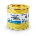 لفة سلك امريكي 2 AWG نحاس مجدول معزول PVC 105°C، أصفر، 600 فولت، 500 قدم | شركة كابلات الشرقية للصناعة