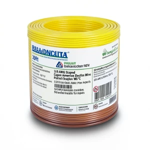 3/0 AWG Stranded Copper American Electric Wire PVC Insulation 105°C Yellow 600V 500 ft | Asharqiyah Cables Company for Industry