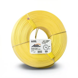 4/0 AWG Stranded Copper American Wire PVC Insulated 105°C Yellow 600V 500ft | Asharqiyah Cables Company for Industry