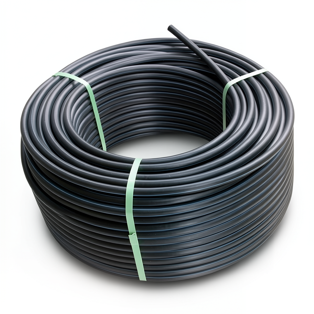 لفة أنابيب HDPE ضغط 3.2 بار PE 100 قطر خارجي 75 مم SDR 41 لون أسود