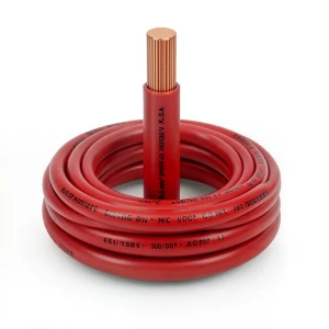 Heat Resistant Single Core Solid Copper Cable PVC 90ºC 6 mm² 450/750V 300ft Red | Al Fanar