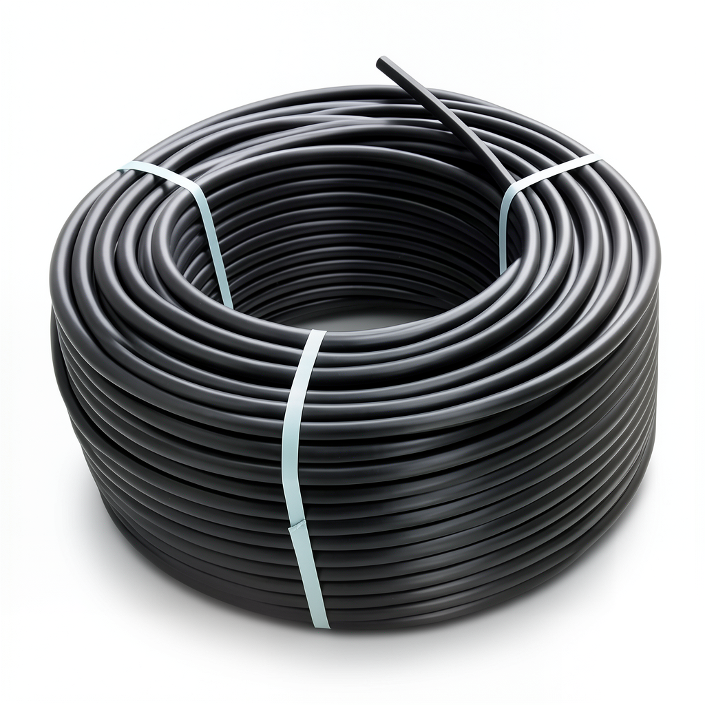 لفة أنابيب بلاستيك HDPE ضغط 3.2 بار PE 100 قطر خارجي 110 مم SDR 41 لون أسود