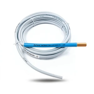 Heat Resistant Single Core Solid Copper Cable PVC 90ºC 1.5 mm² 450/750V 300ft Blue | Al Fanar