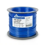 سلك مفرد 14 AWG نحاس مجدول 1000 فولت عازل PVC +105°C أزرق، طول 2500 قدم | شركة كابلات الشرقية للصناعة