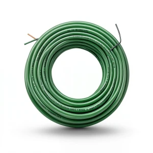 Heat Resistant Single Core Solid Copper Cable PVC 90ºC 0.5 mm² 300/500 Volt 300 Feet Green | Al Fanar