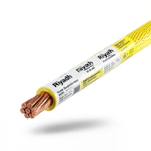 لفة سلك 16 مم الرياض نحاس مجدول عزل PVC لون اصفر 450/750 فولت | مجموعة كابلات الرياض