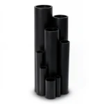High Density Polyethylene Pipe Pressure 6.3 Bar PE 100, 250 mm OD, 9.6 mm Thickness, Black