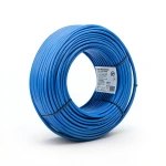 سلك نحاس مصمت مقاوم للحراره احادى النواة معزول PVC 90º 2.5 مم² 450/750 فولت 300 قدم أزرق | شركة الفنار