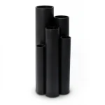 HDPE Plastic Pipe Pressure 3.2 Bar PE 80 Size 400 mm Thickness 9.8 mm Black