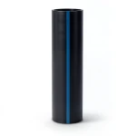 HDPE Plastic Pipe Pressure 6.3 Bar PE 100 Size 280 mm Thickness 10.7 mm Black