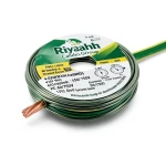 4 sq mm Stranded Copper Earthing Electric Wire, 450/750V, PVC Insulated, Green/Yellow | Riyadh Cables Group