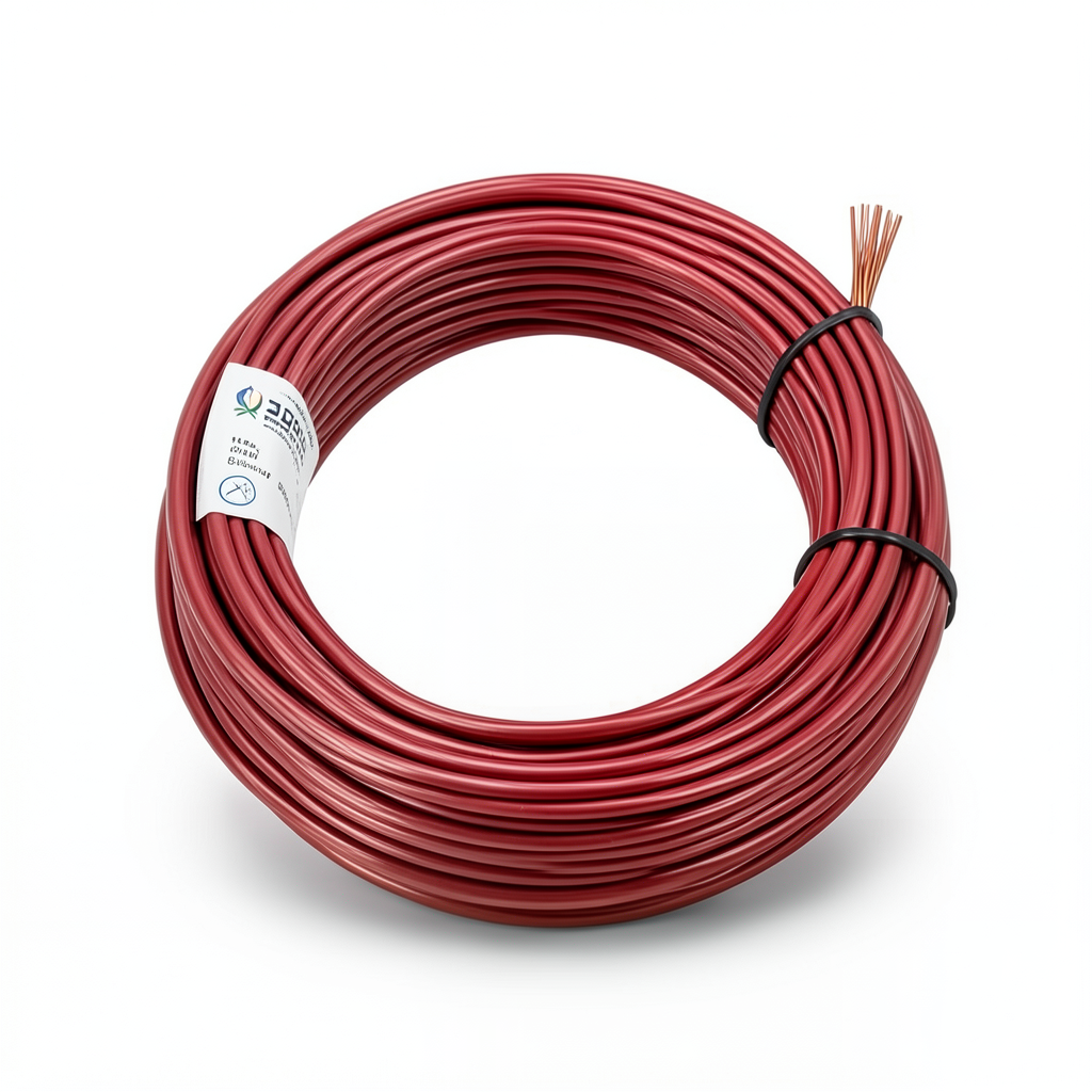 سلك نحاس شعر مقاس 1.5mm، 450/750 فولت، عزل PVC أحمر | شركة كابلات جدة